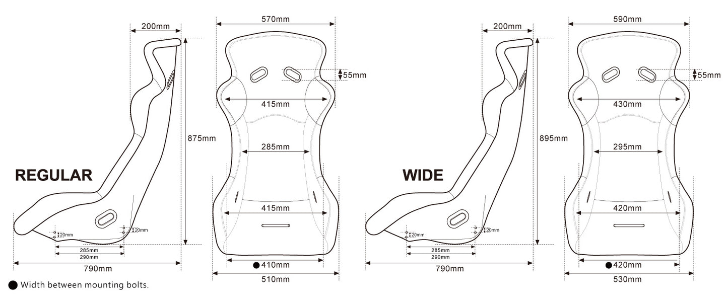 BUDDY CLUB P-1 LIMITED EVO FRP BUCKET SEAT